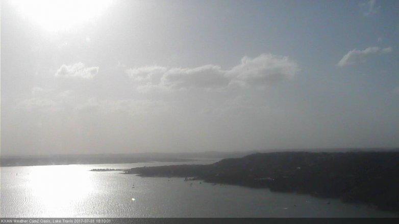Lake Travis webcam, July 1, 2017 5:20 PM CT
