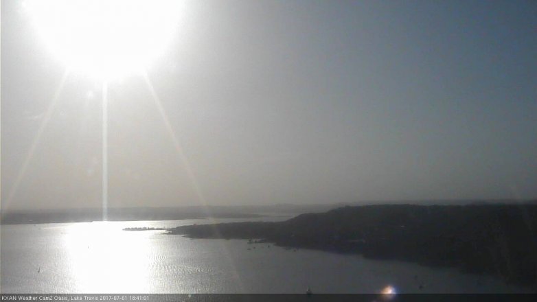 Lake Travis webcam, July 1, 2017 6:00 PM CT