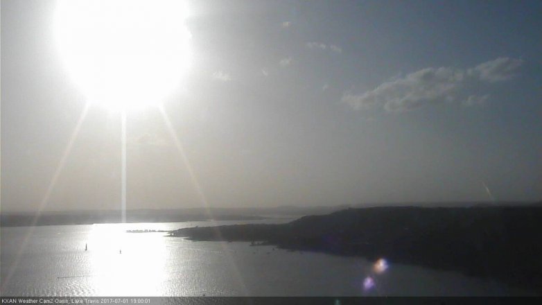 Lake Travis webcam, July 1, 2017 6:10 PM CT