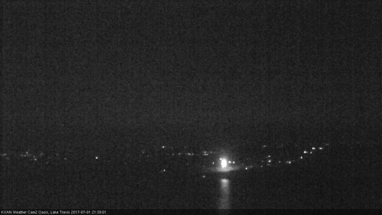 Lake Travis webcam, July 1, 2017 8:50 PM CT