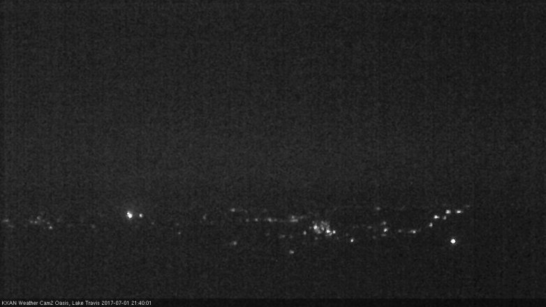 Lake Travis webcam, July 1, 2017 9:00 PM CT