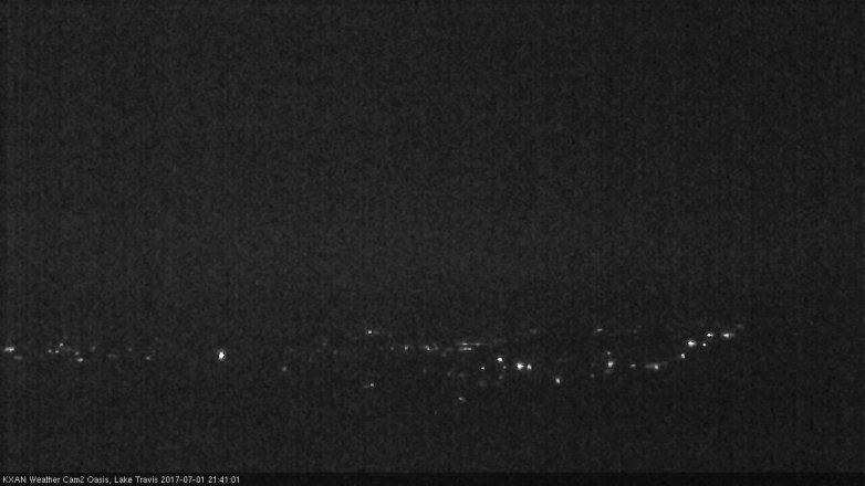 Lake Travis webcam, July 1, 2017 9:05 PM CT
