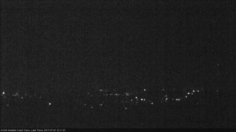 Lake Travis webcam, July 1, 2017 9:25 PM CT