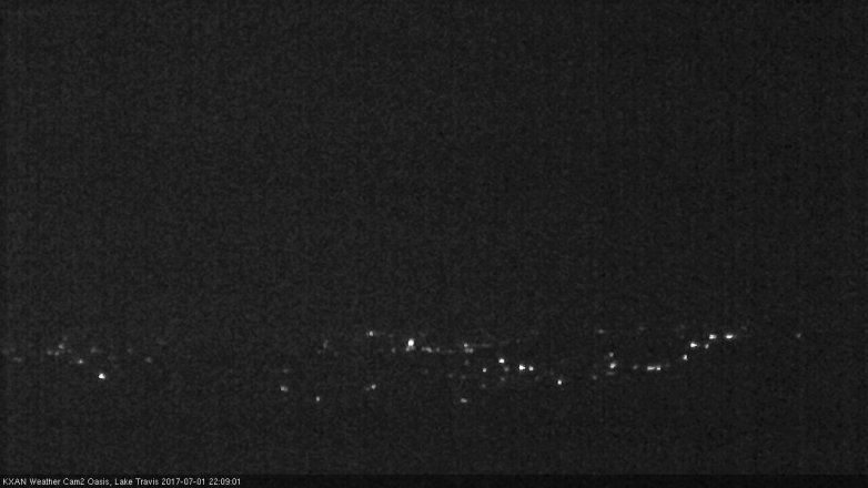 Lake Travis webcam, July 1, 2017 9:30 PM CT