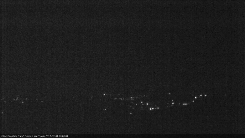 Lake Travis webcam, July 1, 2017 10:20 PM CT
