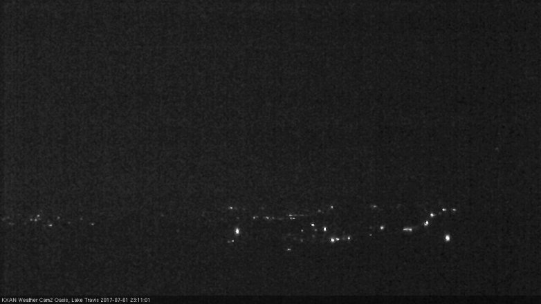 Lake Travis webcam, July 1, 2017 10:25 PM CT