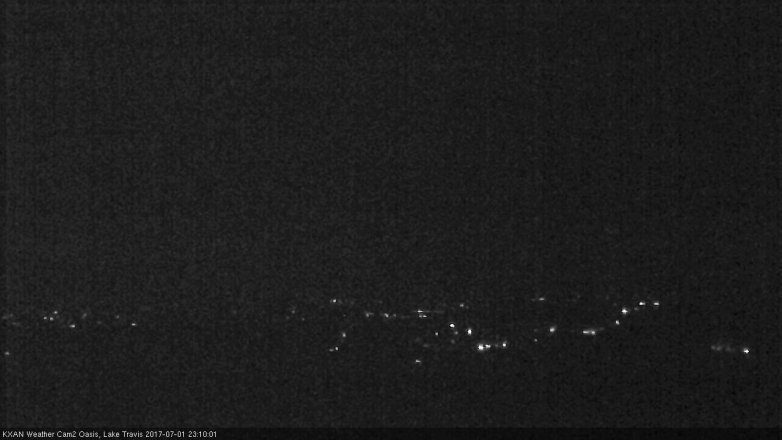 Lake Travis webcam, July 1, 2017 10:40 PM CT