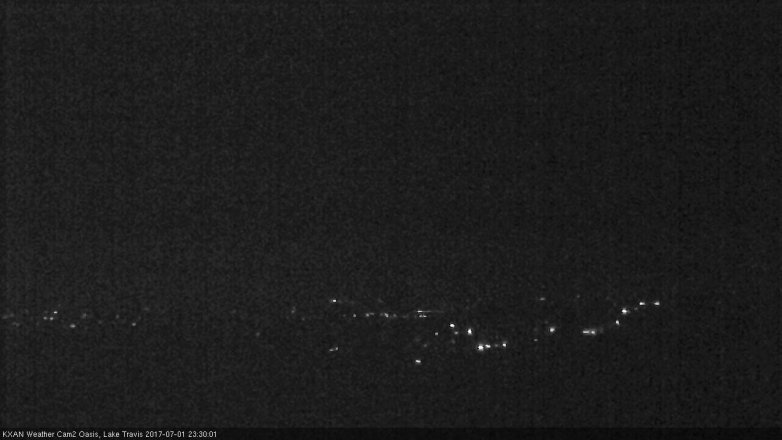 Lake Travis webcam, July 1, 2017 10:45 PM CT