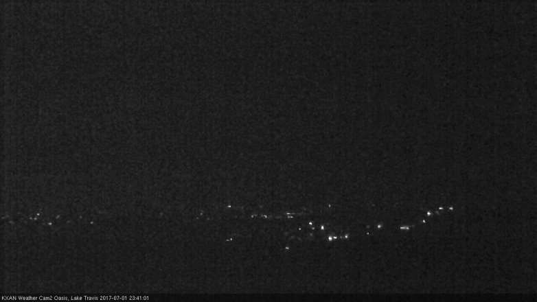 Lake Travis webcam, July 1, 2017 10:55 PM CT