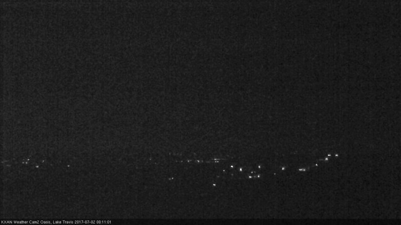 Lake Travis webcam, July 1, 2017 11:15 PM CT