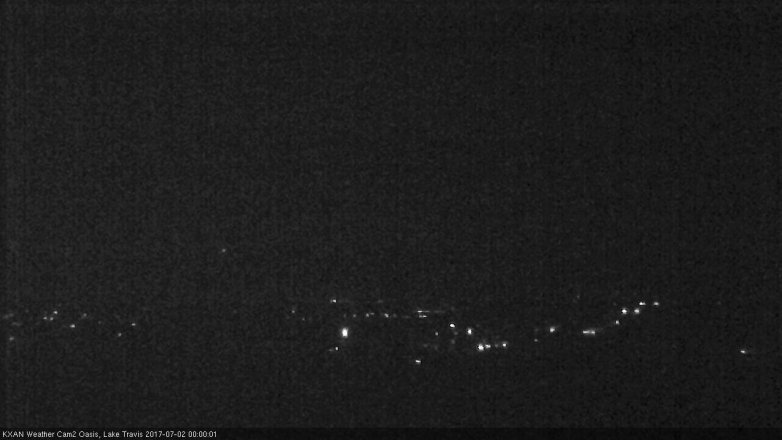Lake Travis webcam, July 1, 2017 11:20 PM CT