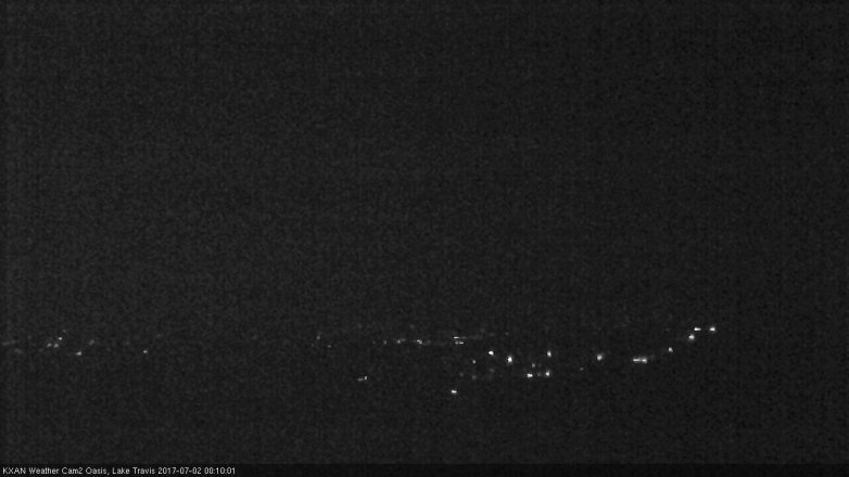 Lake Travis webcam, July 1, 2017 11:40 PM CT