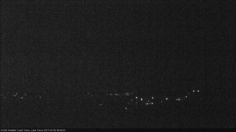 Lake Travis webcam, July 1, 2017 11:45 PM CT
