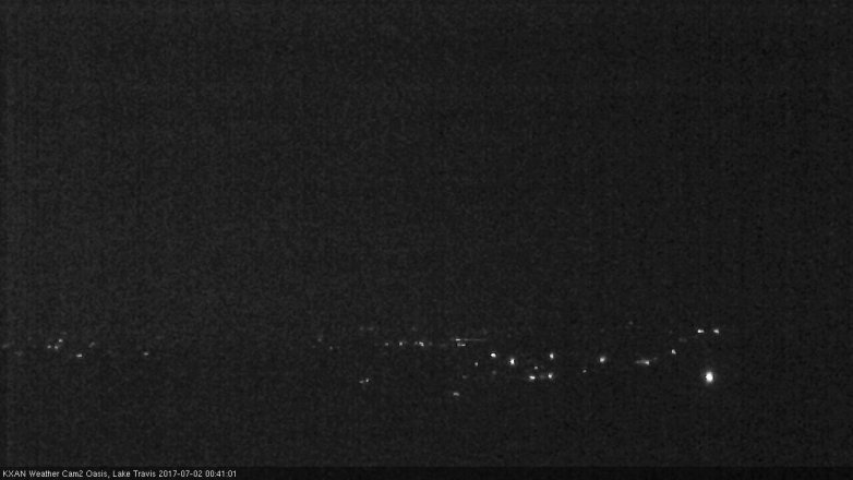 Lake Travis webcam, July 1, 2017 11:55 PM CT