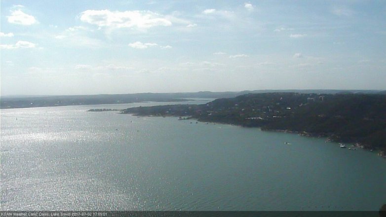 Lake Travis webcam, July 2, 2017 4:20 PM CT