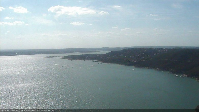 Lake Travis webcam, July 2, 2017 4:30 PM CT