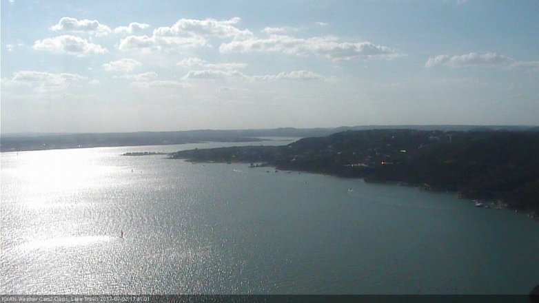 Lake Travis webcam, July 2, 2017 5:00 PM CT