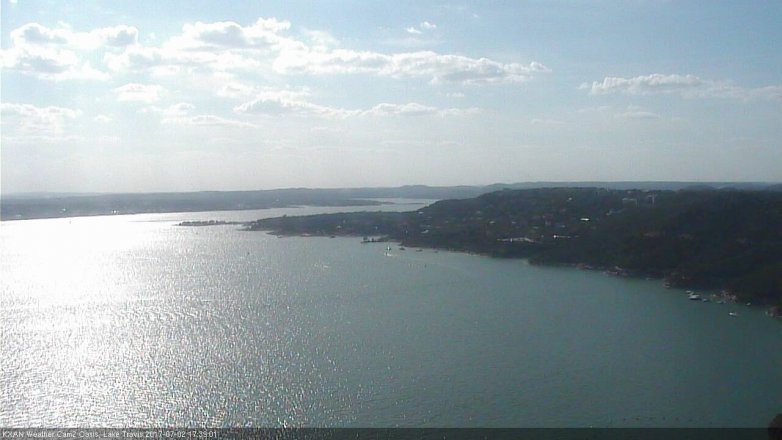 Lake Travis webcam, July 2, 2017 5:05 PM CT