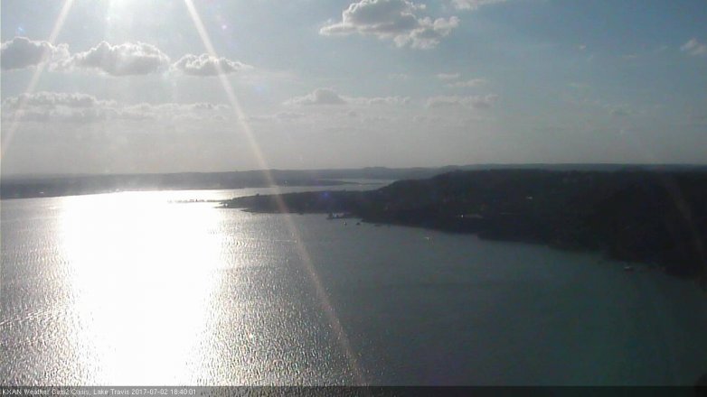 Lake Travis webcam, July 2, 2017 6:00 PM CT