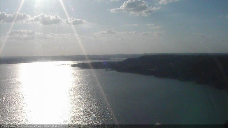 Lake Travis webcam, July 2, 2017 6:05 PM CT
