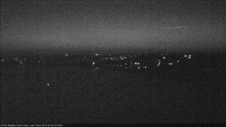 Lake Travis webcam, July 2, 2017 8:40 PM CT