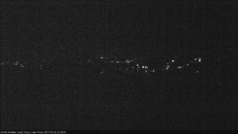 Lake Travis webcam, July 2, 2017 9:45 PM CT