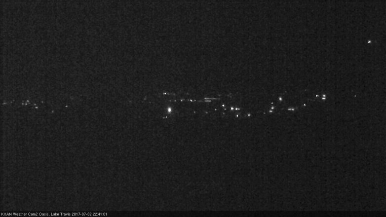 Lake Travis webcam, July 2, 2017 10:05 PM CT