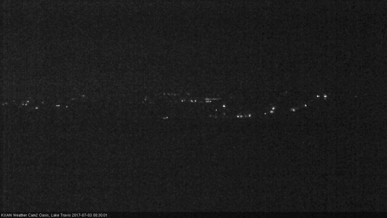 Lake Travis webcam, July 2, 2017 12:00 AM CT
