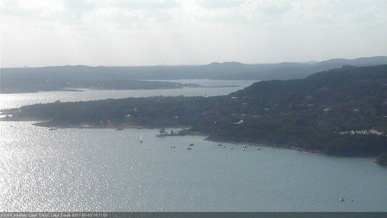 Lake Travis webcam, July 3, 2017 5:30 PM CT