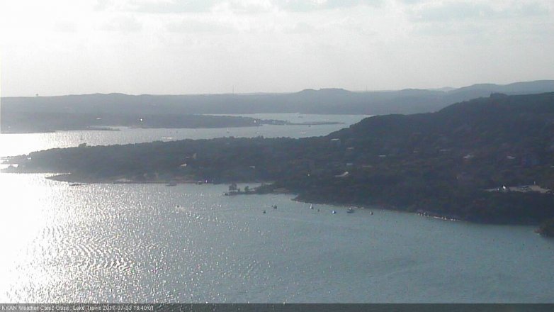 Lake Travis webcam, July 3, 2017 6:05 PM CT