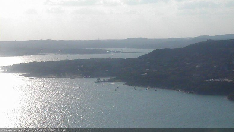 Lake Travis webcam, July 3, 2017 6:10 PM CT