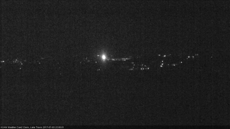 Lake Travis webcam, July 3, 2017 9:10 PM CT