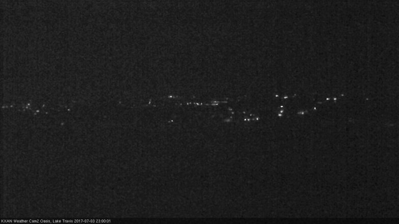 Lake Travis webcam, July 3, 2017 10:05 PM CT