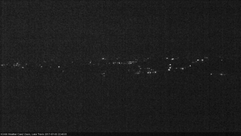 Lake Travis webcam, July 3, 2017 10:10 PM CT