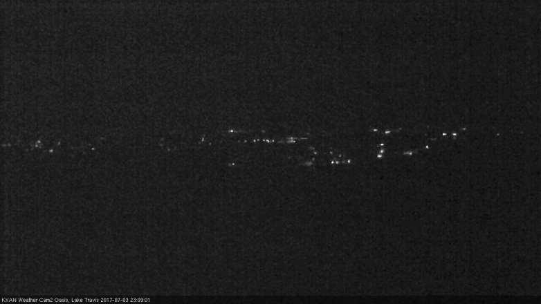 Lake Travis webcam, July 3, 2017 10:25 PM CT