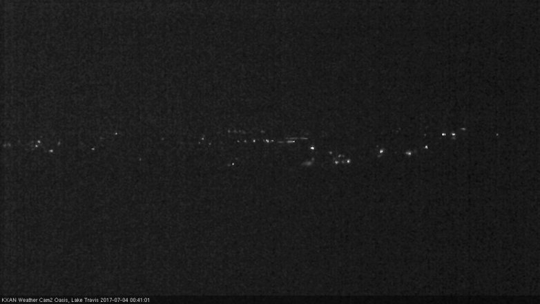 Lake Travis webcam, July 3, 2017 11:50 PM CT