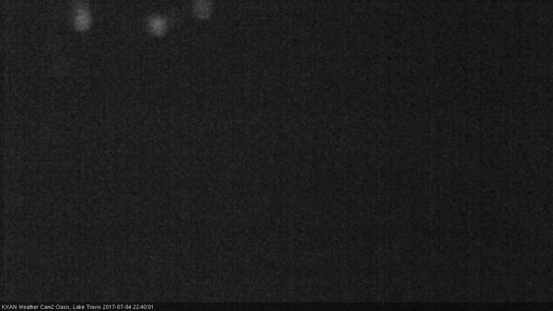 Lake Travis webcam, July 4, 2017 10:05 PM CT