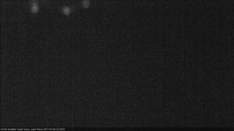 Lake Travis webcam, July 4, 2017 10:10 PM CT