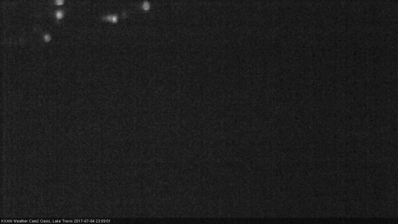 Lake Travis webcam, July 4, 2017 10:25 PM CT