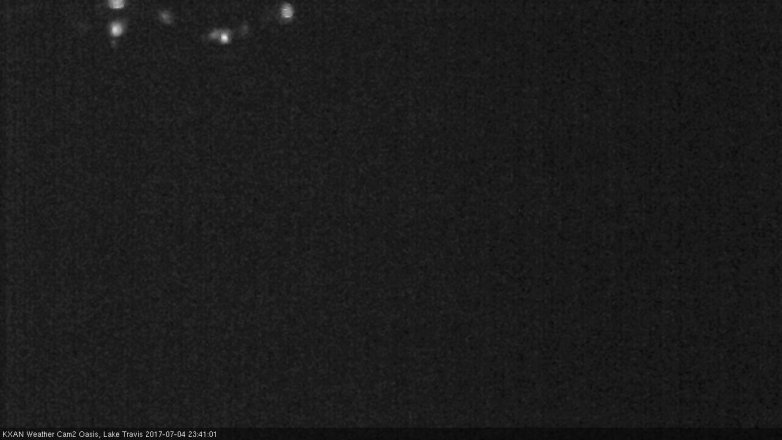 Lake Travis webcam, July 4, 2017 10:45 PM CT