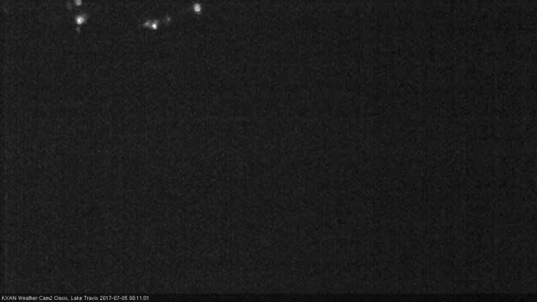 Lake Travis webcam, July 4, 2017 11:15 PM CT