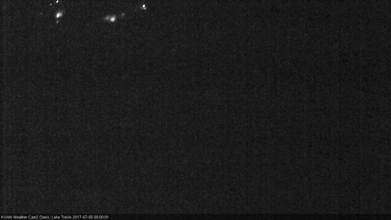 Lake Travis webcam, July 4, 2017 11:20 PM CT