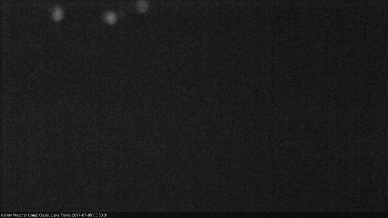 Lake Travis webcam, July 4, 2017 11:40 PM CT
