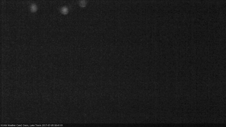 Lake Travis webcam, July 4, 2017 11:55 PM CT