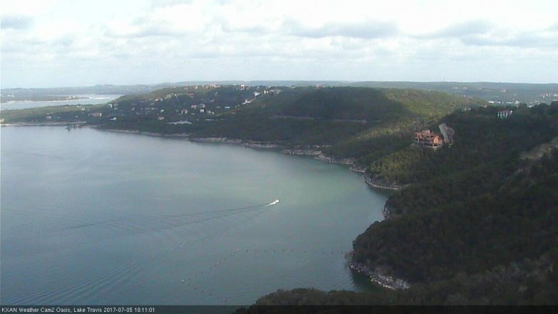 Lake Travis webcam, July 5, 2017 9:30 AM CT