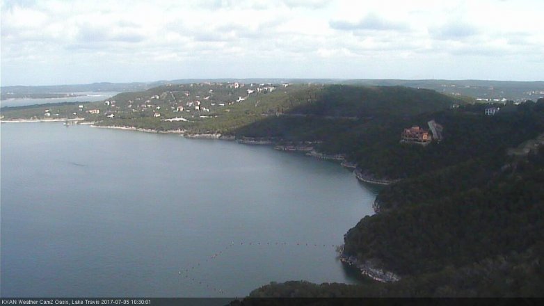 Lake Travis webcam, July 5, 2017 9:40 AM CT