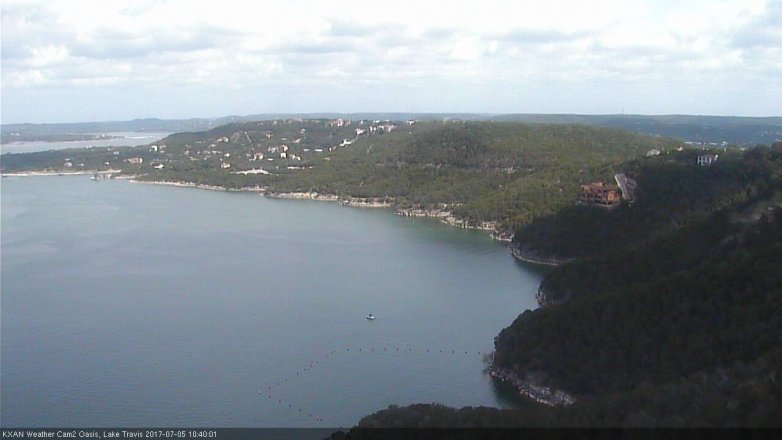 Lake Travis webcam, July 5, 2017 9:50 AM CT
