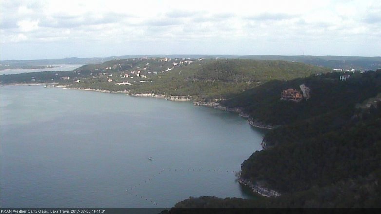 Lake Travis webcam, July 5, 2017 10:05 AM CT