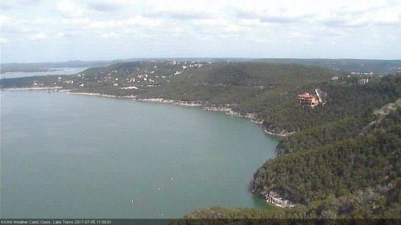 Lake Travis webcam, July 5, 2017 10:15 AM CT