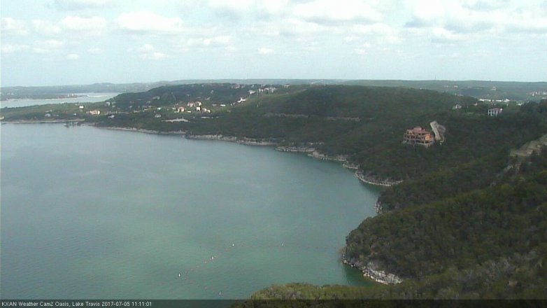 Lake Travis webcam, July 5, 2017 10:20 AM CT